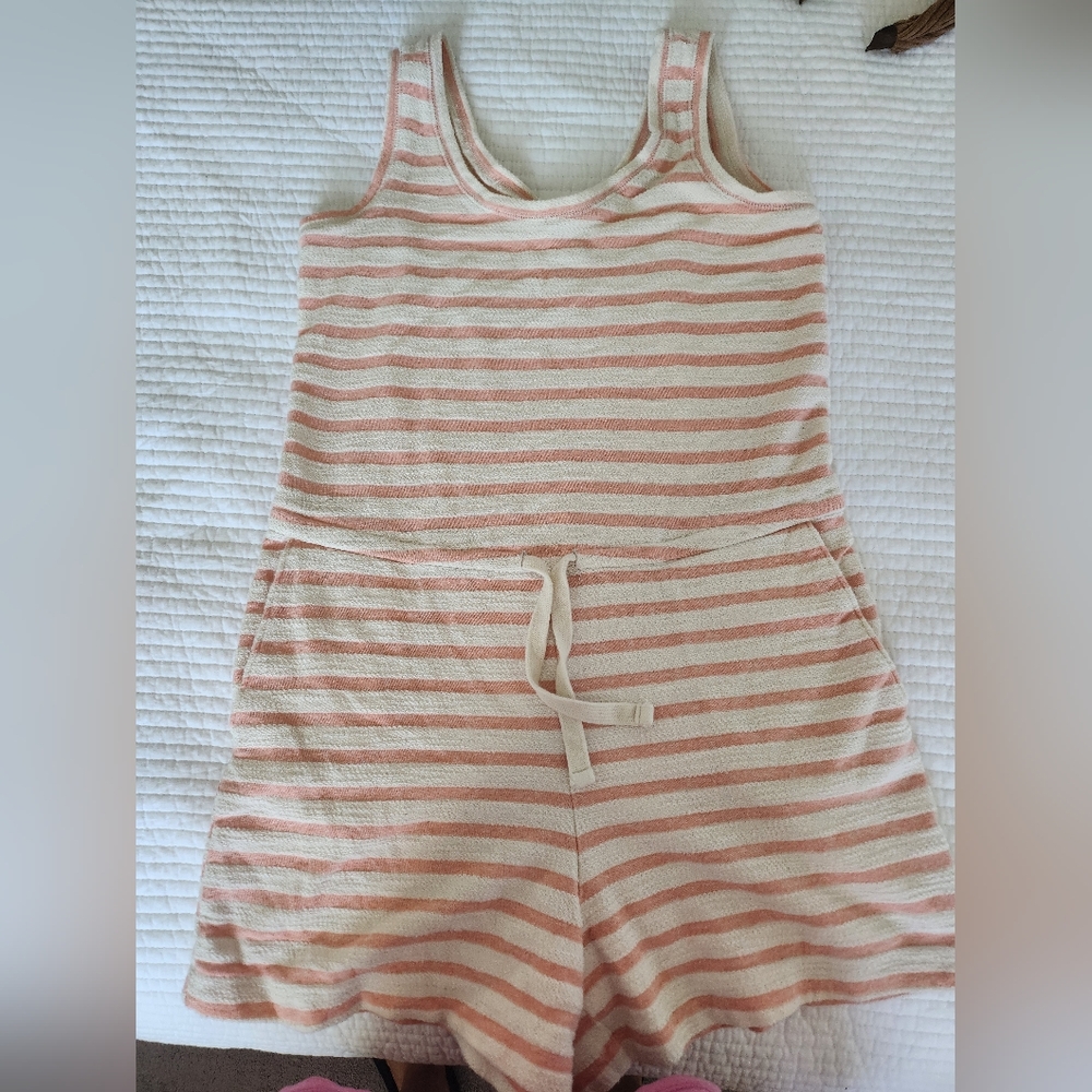 Striped Sleeveless Romper